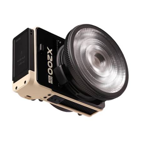Zhiyun Molus X200 RGB zestaw, lampa LED, COB, 2500-10000K, 200W, zasilacz, uchwyt, odbłyśnik, hub, tyczka, torba_3